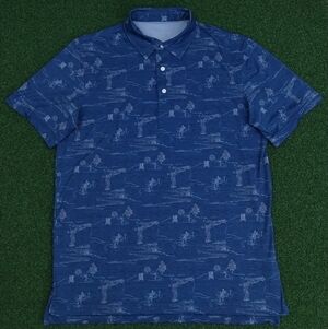 ⛳ Vineyard Vines Jim Nantz Brrr Men's Golf Swing Polo Shirt Size M